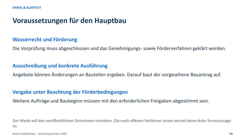 Neubau unserer Kläranlage